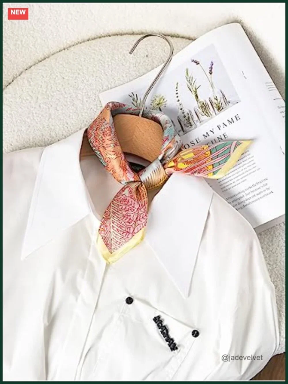 100% Mulberry Silk Scarf 21